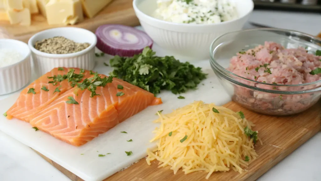Ingredients In Salmon Patties Adding Cheese For Ex