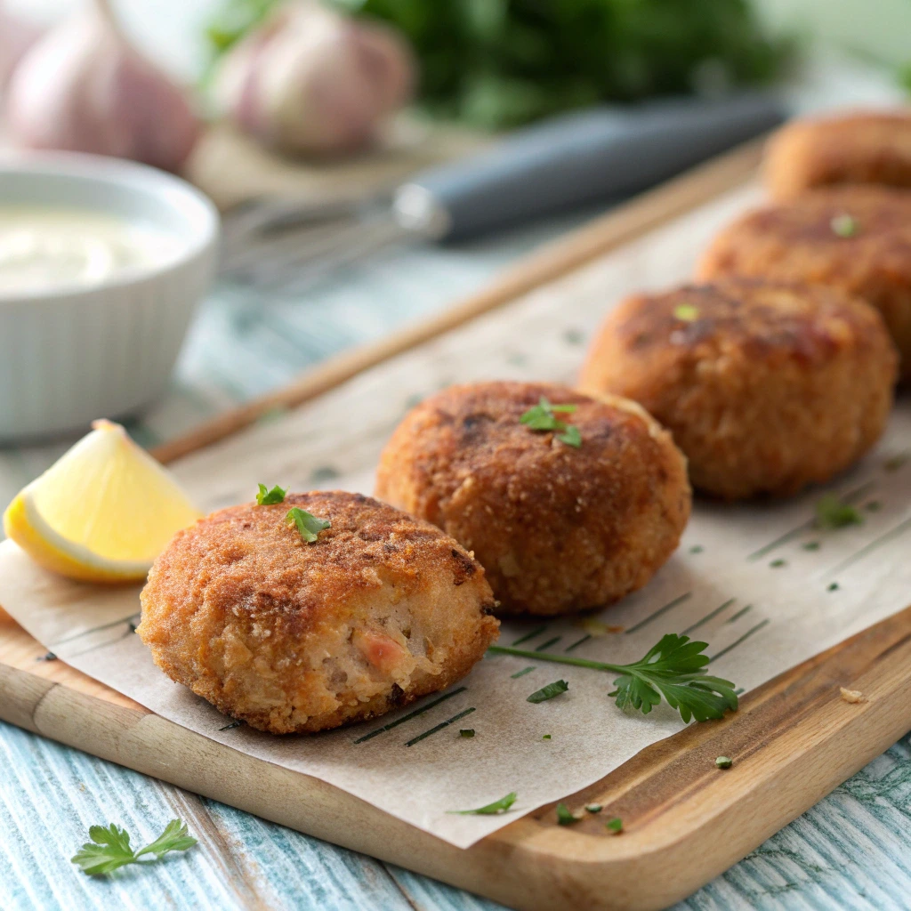 Salmon Croquettes Close Up Ow Image Quality Nothi