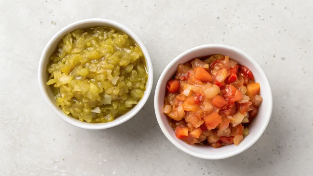 Top Down View Of Two Small Bowls One With Finely